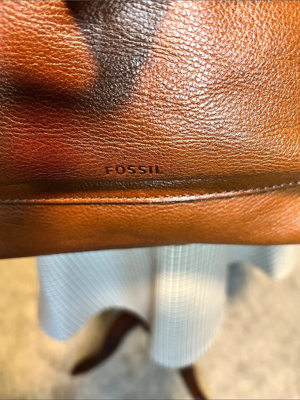 Fossil Maya Hobo Brown Crossbody Bag - Picture 11 of 16
